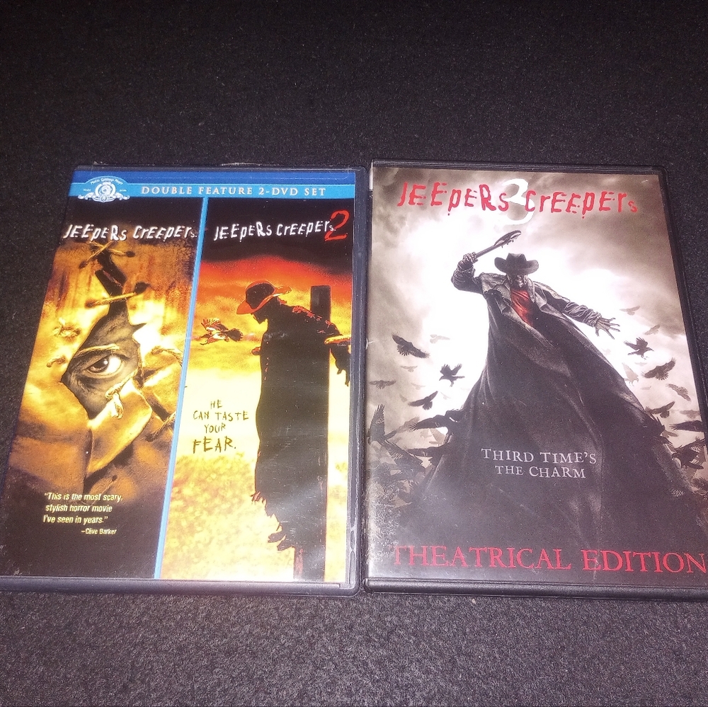 Jeepers Creepers (2001)/Jeepers Creepers 2 (2003)/Jeepers Creepers 3 (2017) DVD